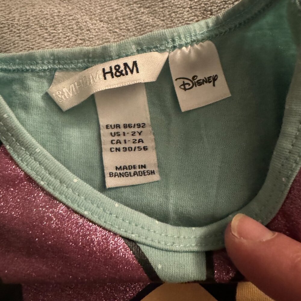 EUC Disney for H&M Minnie Mouse Decal Tee Sz 1-2yrs - Picture 3 of 5
